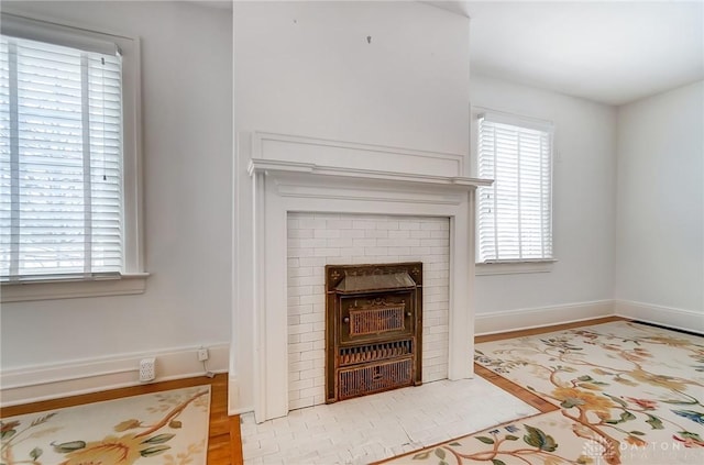 details with hardwood / wood-style floors