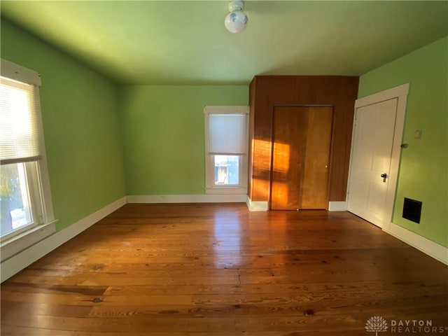 interior space featuring hardwood / wood-style floors