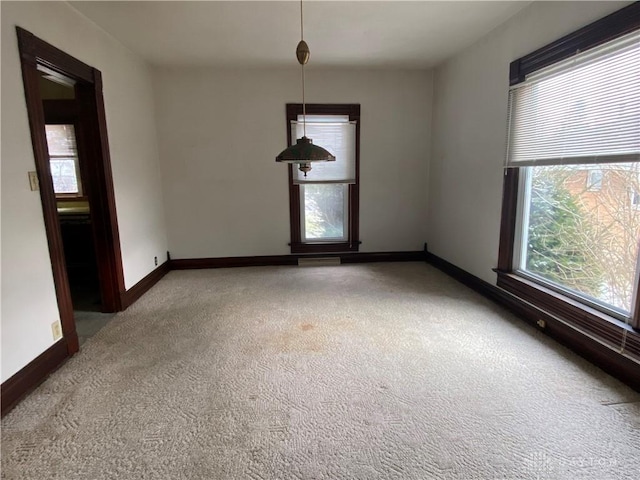 spare room with carpet flooring