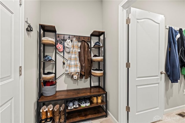 1189 Heathgate Way, Fairborn, OH 45324 - mudroom featuring baseboards and visible vents