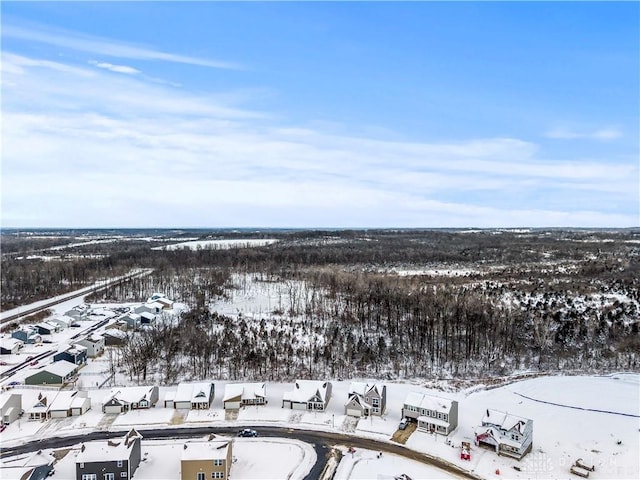 1189 Heathgate Way, Fairborn, OH 45324 - snowy aerial view with a residential view