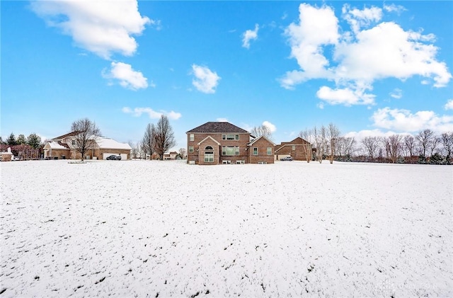 view of snowy yard