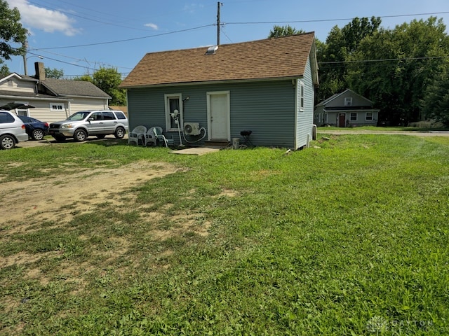 exterior space featuring a yard