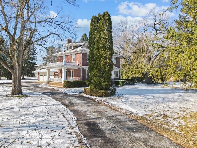 exterior space featuring covered porch