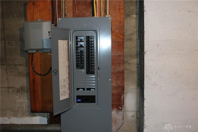 utility room featuring electric panel