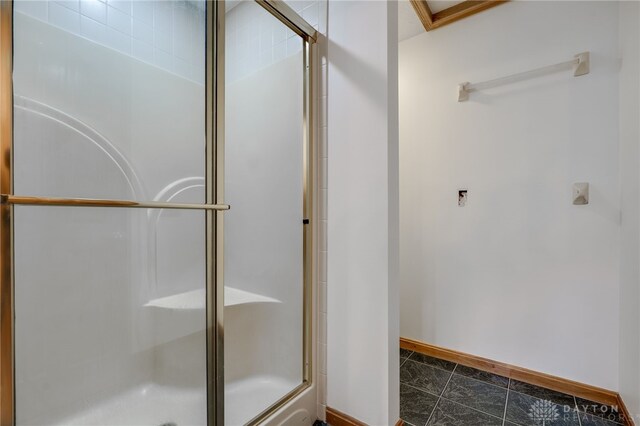 bathroom with walk in shower