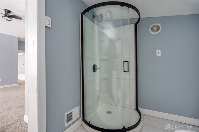 bathroom with walk in shower