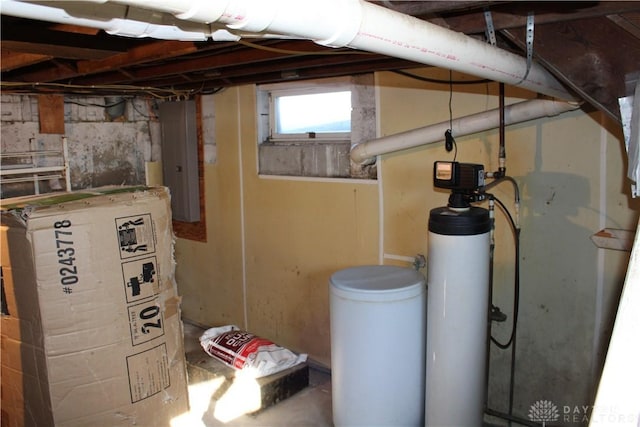 utility room with electric panel