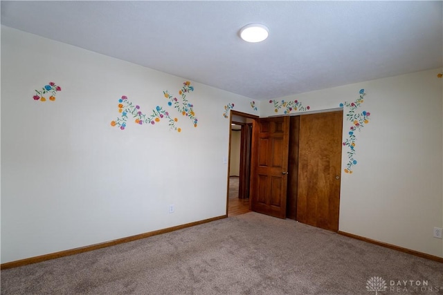 view of carpeted empty room