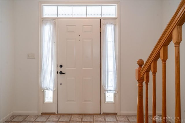 view of entrance foyer