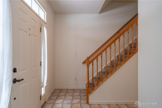 view of foyer entrance