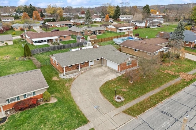 birds eye view of property