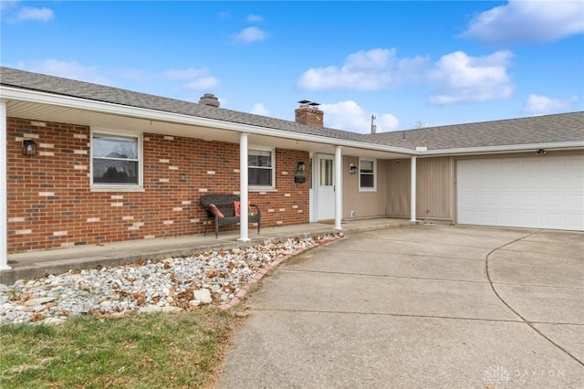 ranch-style house with a garage