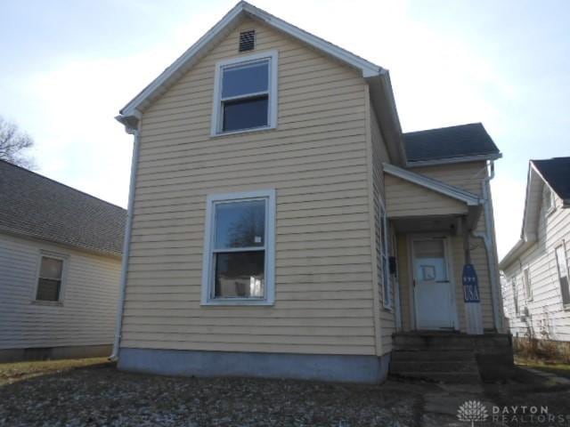 view of rear view of property