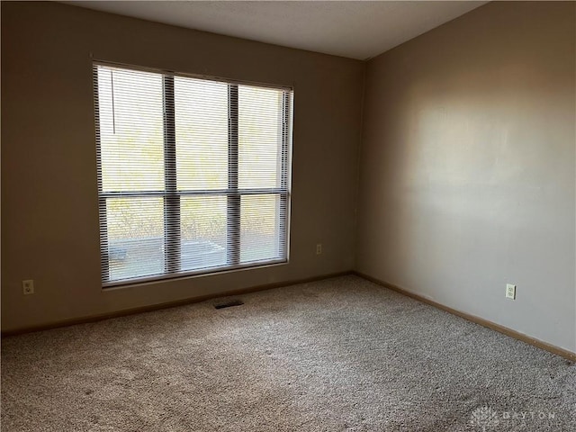 view of carpeted empty room