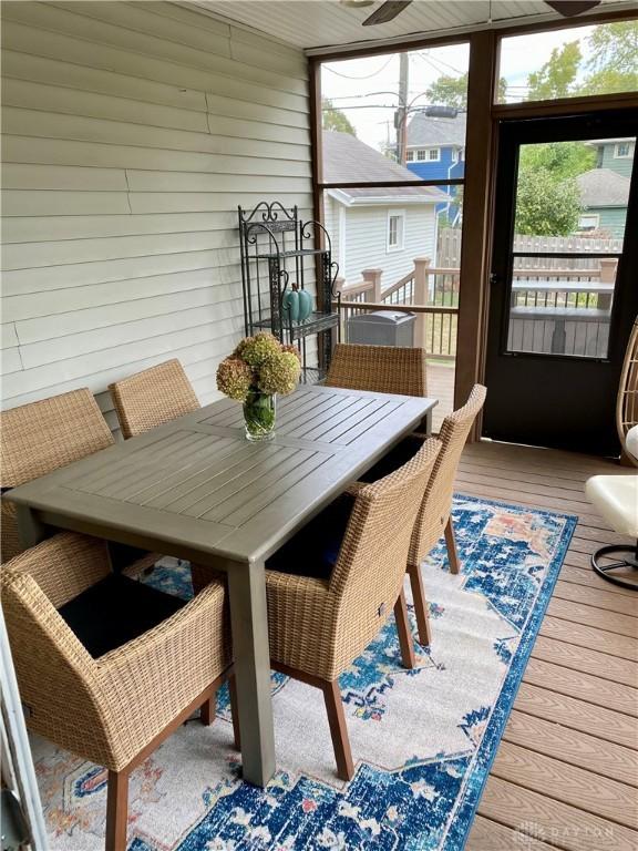 sunroom featuring a healthy amount of sunlight