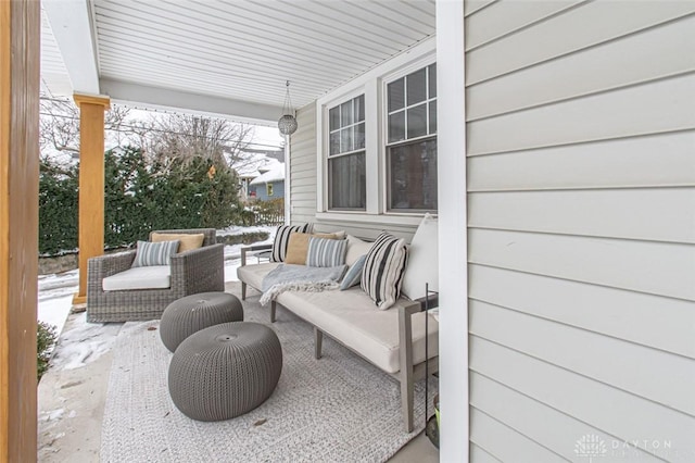 view of patio / terrace with covered porch