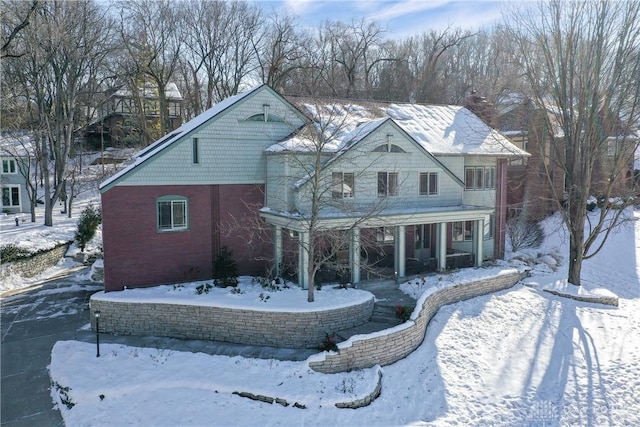 view of front facade with a porch