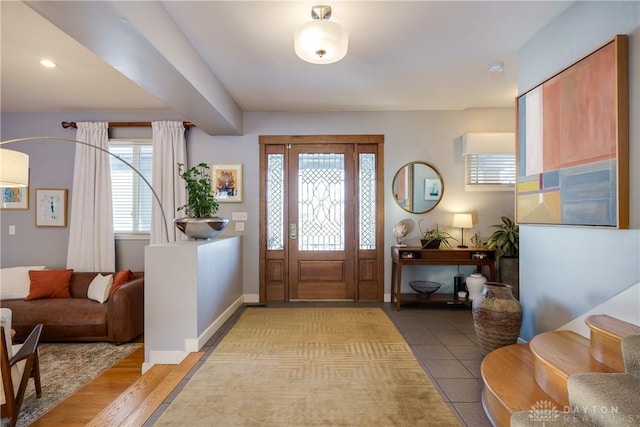 view of tiled entryway