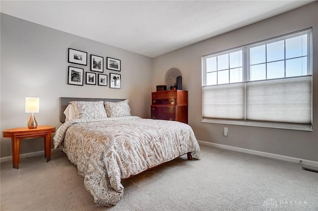 bedroom with carpet