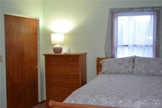 bedroom with a closet