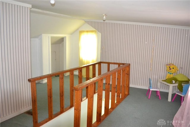 4403 Clayton Rd, Perry Twp, OH 45309 - additional living space featuring carpet flooring and wallpapered walls