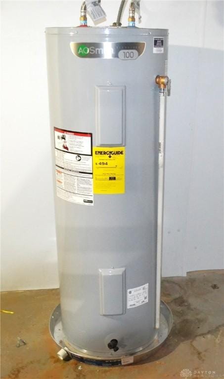 4403 Clayton Rd, Perry Twp, OH 45309 - utility room featuring water heater