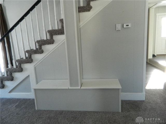 stairs with carpet