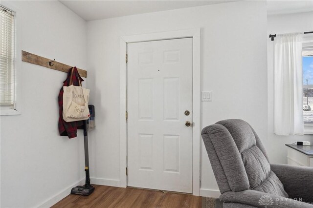 interior space featuring hardwood / wood-style flooring