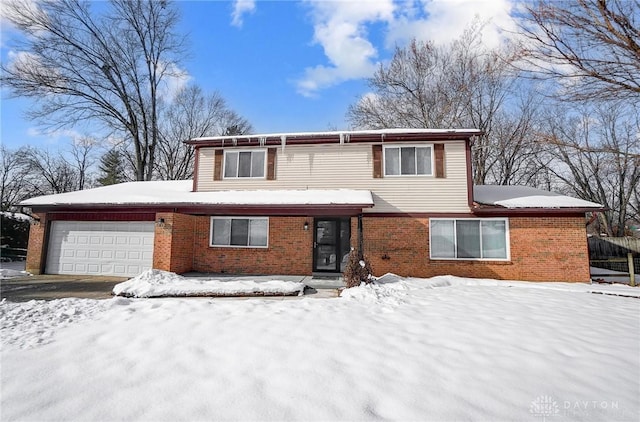 front of property featuring a garage