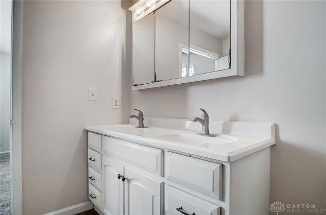 bathroom featuring vanity