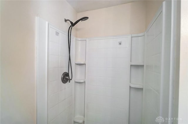 bathroom with walk in shower