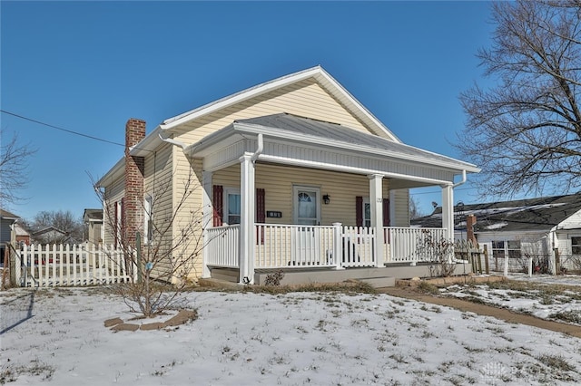 bungalow-style house with a porch