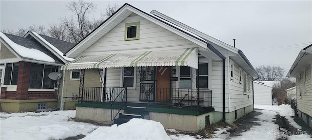 view of bungalow