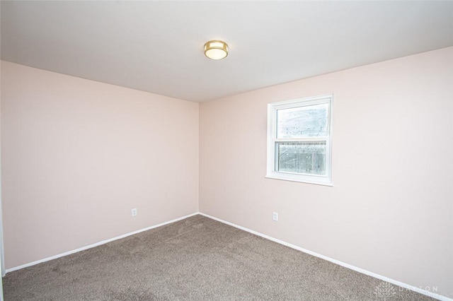 unfurnished room featuring carpet flooring