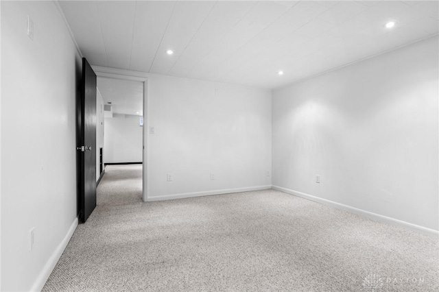 empty room featuring carpet flooring