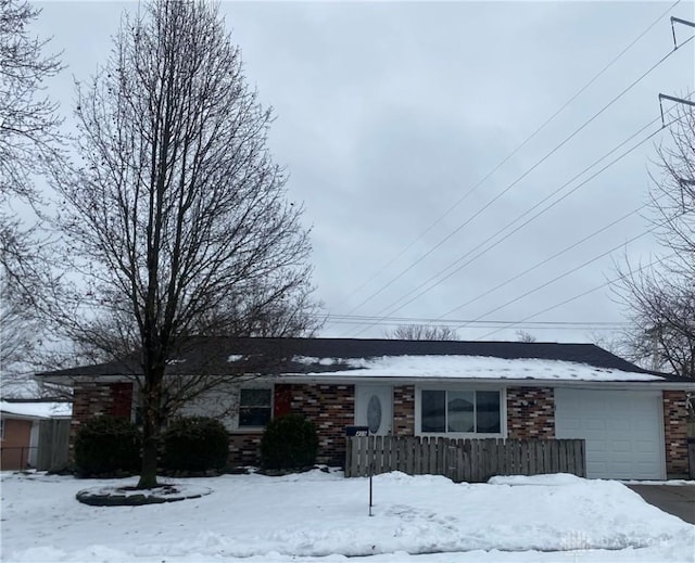 ranch-style house with a garage