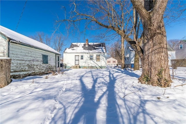 view of snowy yard