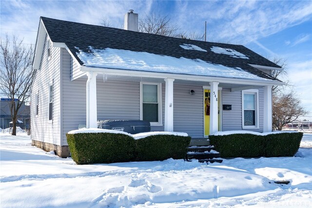 bungalow with a porch