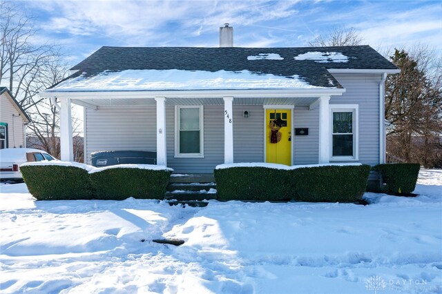 bungalow featuring a porch