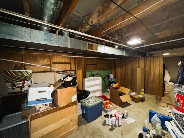 view of storage room