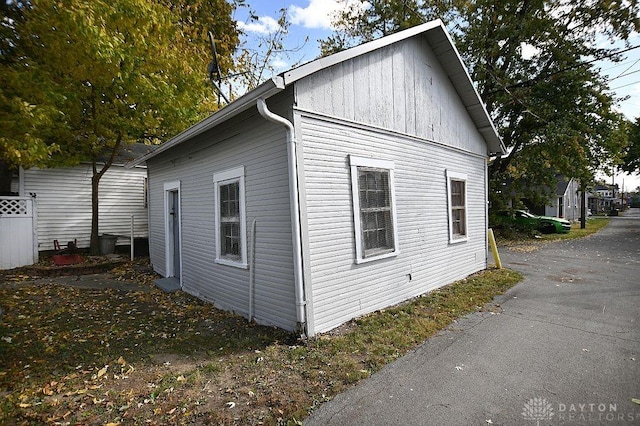 view of property exterior