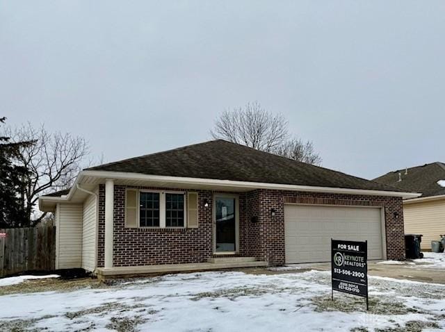 ranch-style house with a garage