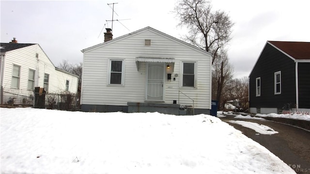 view of bungalow-style home