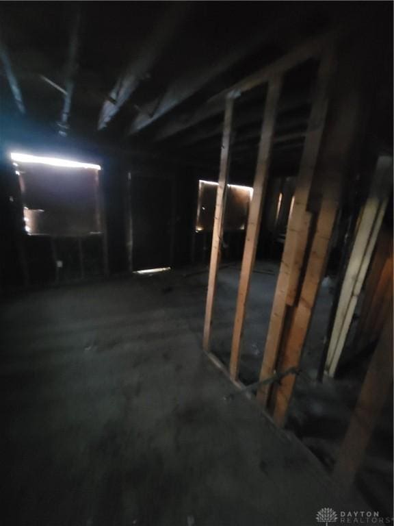 view of basement