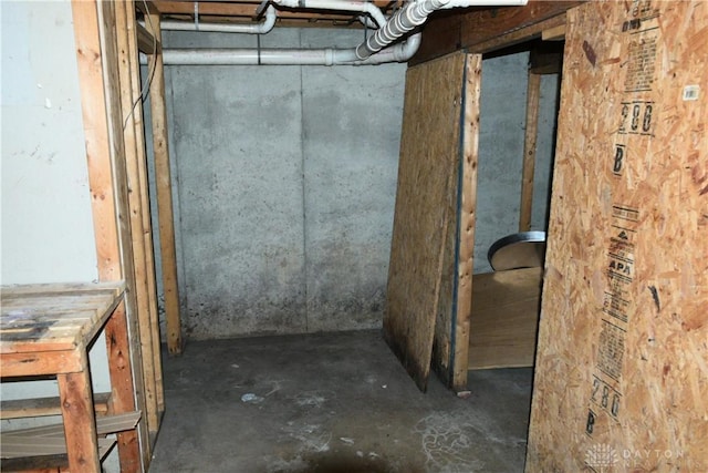 view of basement