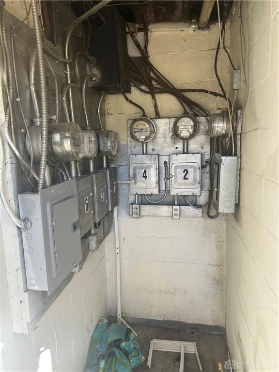 utility room featuring electric panel