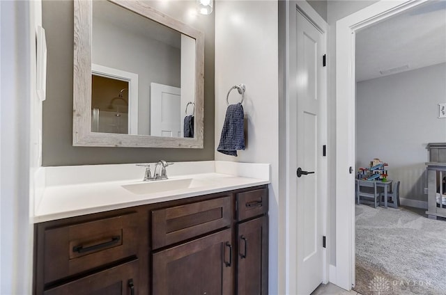 bathroom with vanity