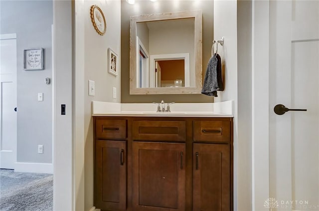 bathroom featuring vanity