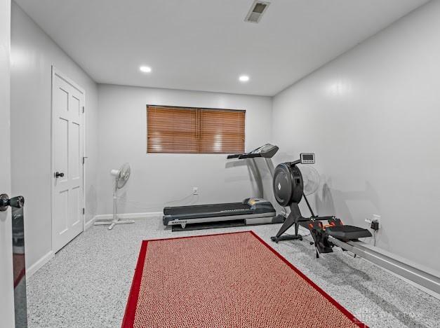 view of workout room